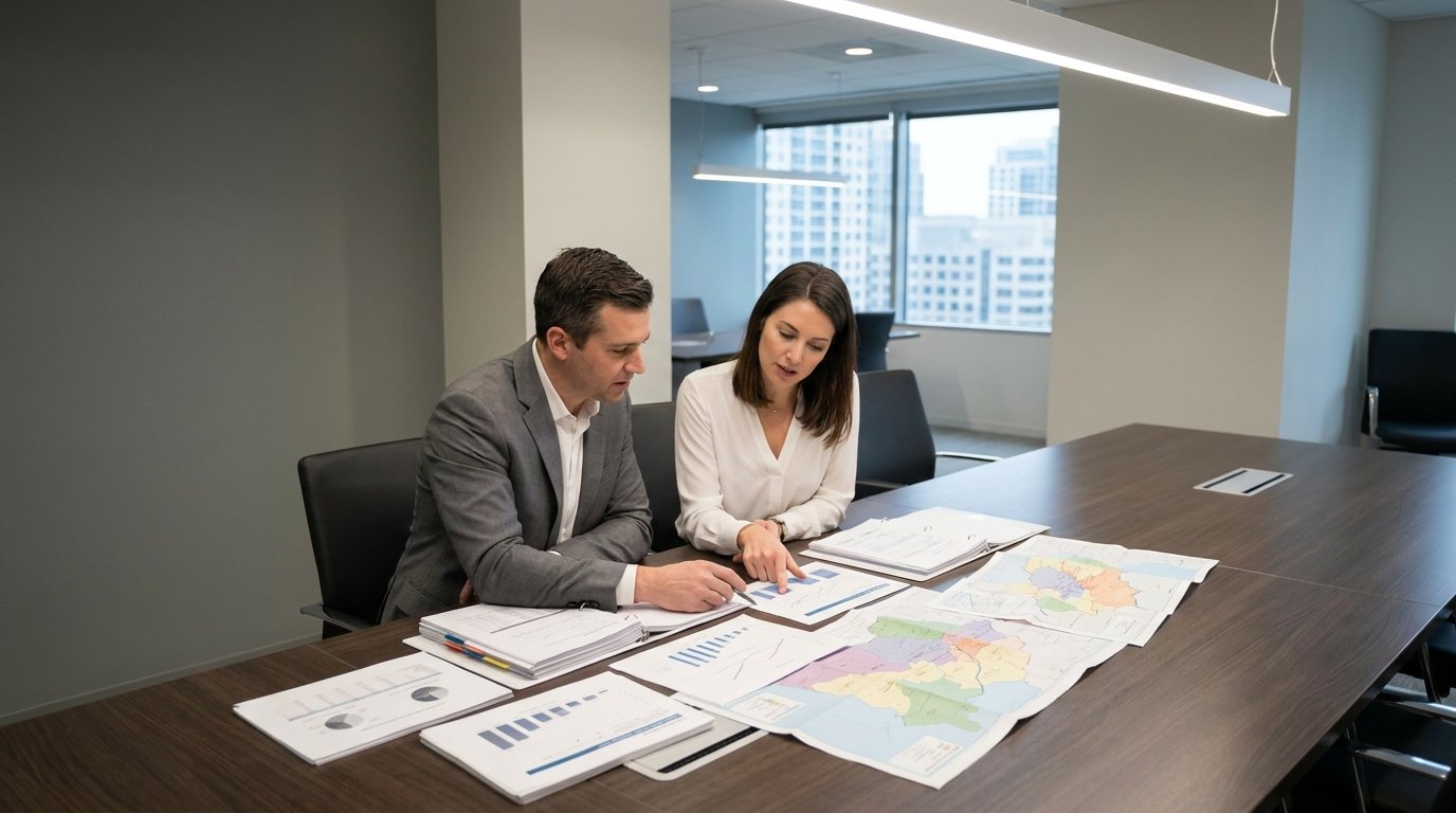 Formal handshake representing a structured dealer appointment process